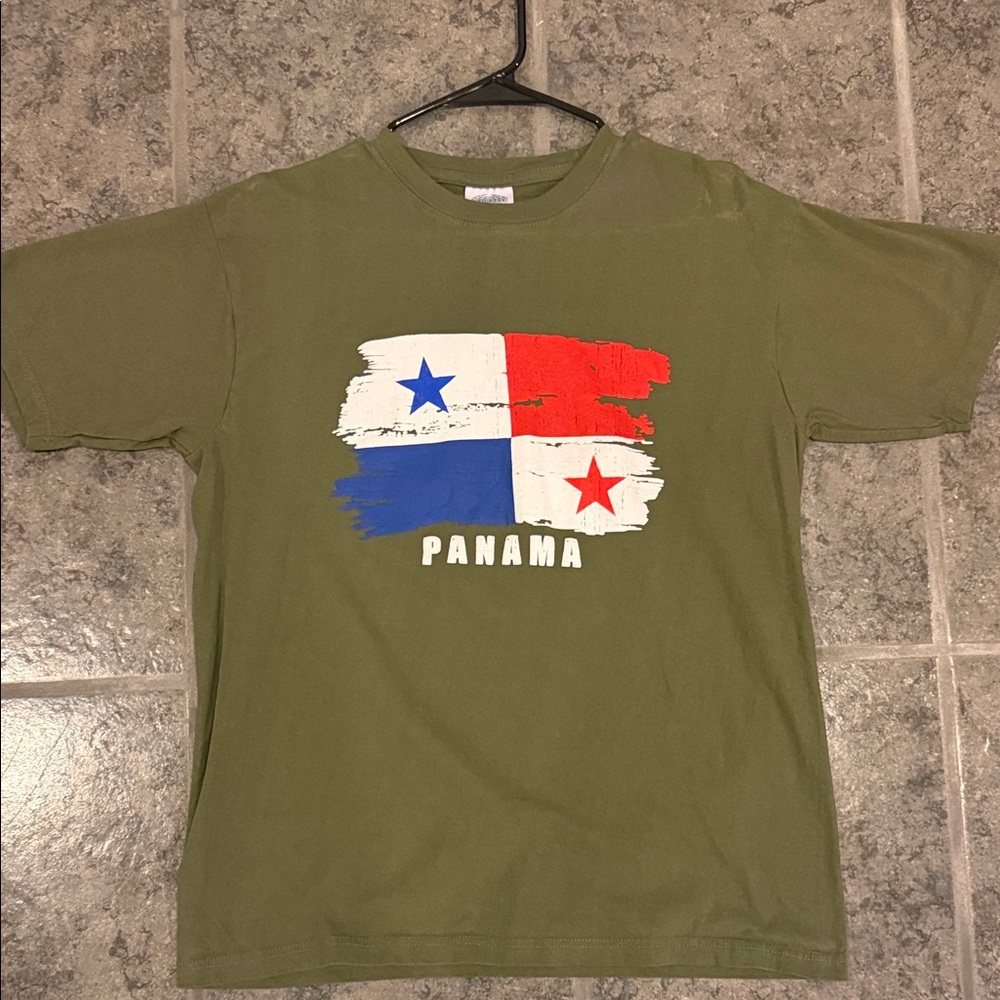 Olive Green Panama Flag T-Shirt